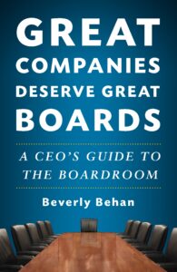 Great Companies Deserve Great Boards Cover